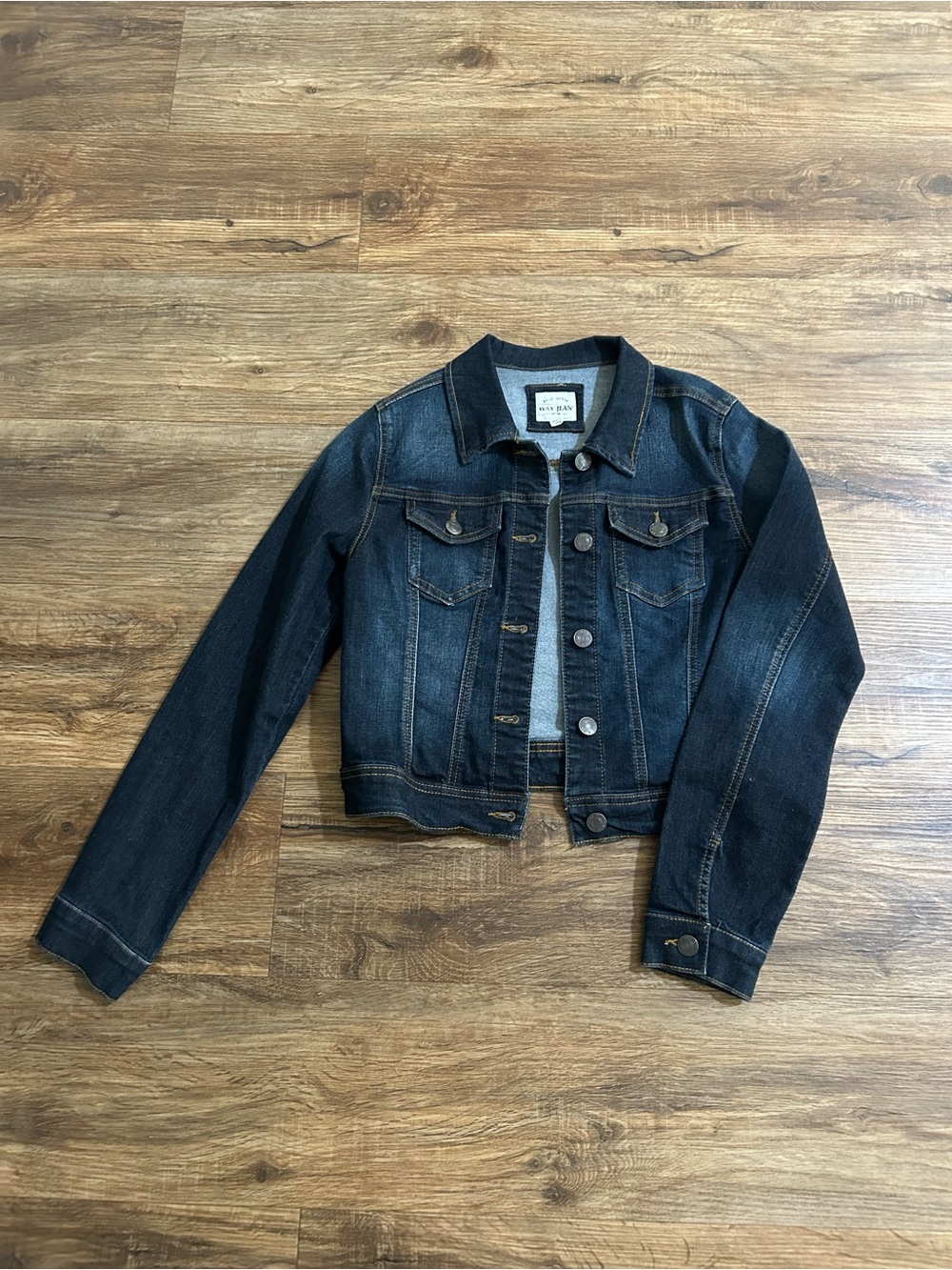 Women’s Wax Jean Dark Blue Denim Jacket- small